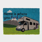 Heavy Duty Coir 'Home is where you park it' Mat