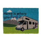 Heavy Duty Coir 'Home is where you park it' Mat