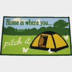 Washable 'Home is where you pitch it' Mat