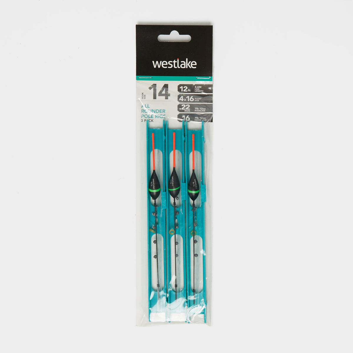 All Rounder Pole Rigs (Pack of 3) (Size 14)