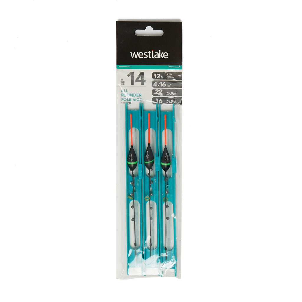 All Rounder Pole Rigs (Pack of 3) (Size 14)