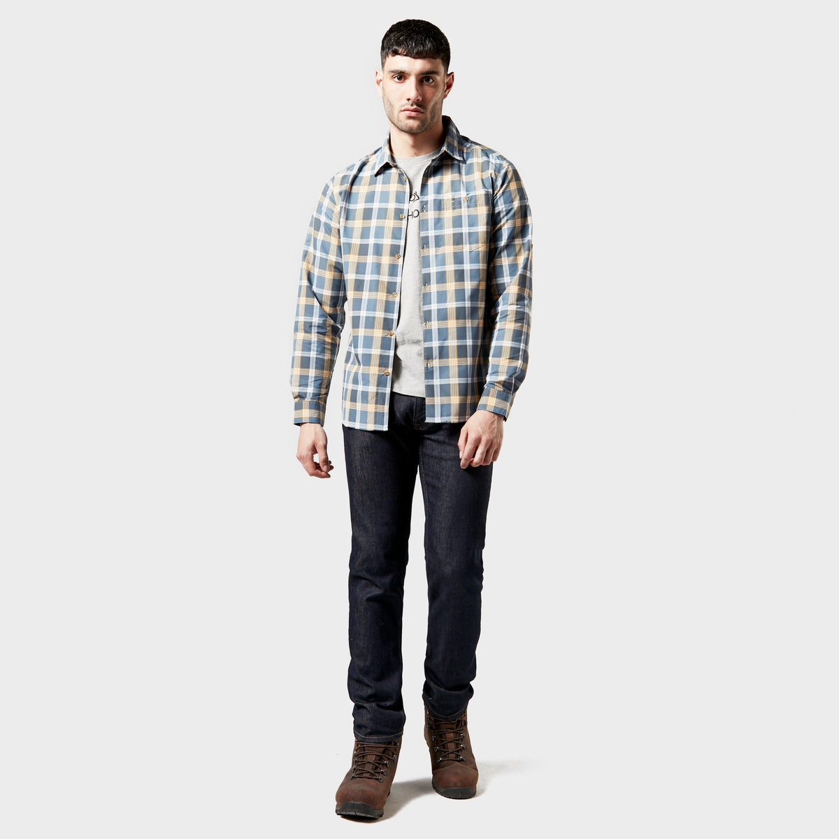 Men’s NosiLife Balbor Long Sleeved Check Shirt
