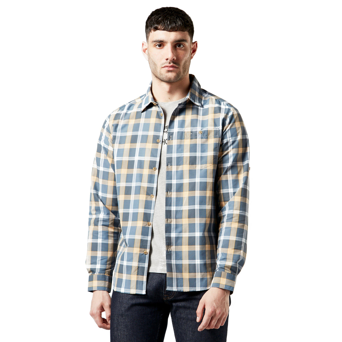 Men’s NosiLife Balbor Long Sleeved Check Shirt