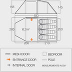 Beta 450 4 Person Tent (XL)