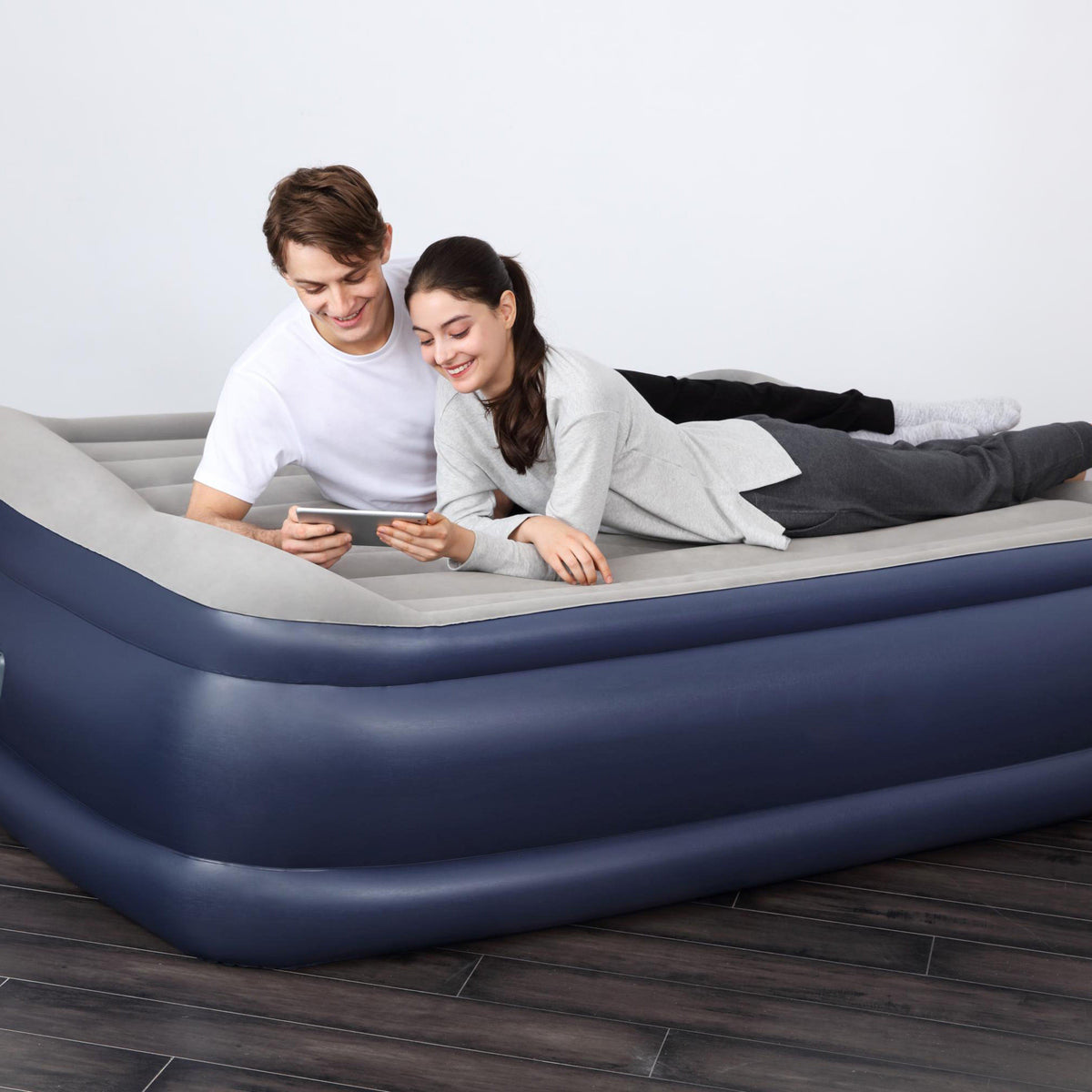 High Rise Flock King Size Airbed