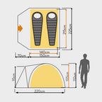Cairns 2 DLX Nightfall™ Tent