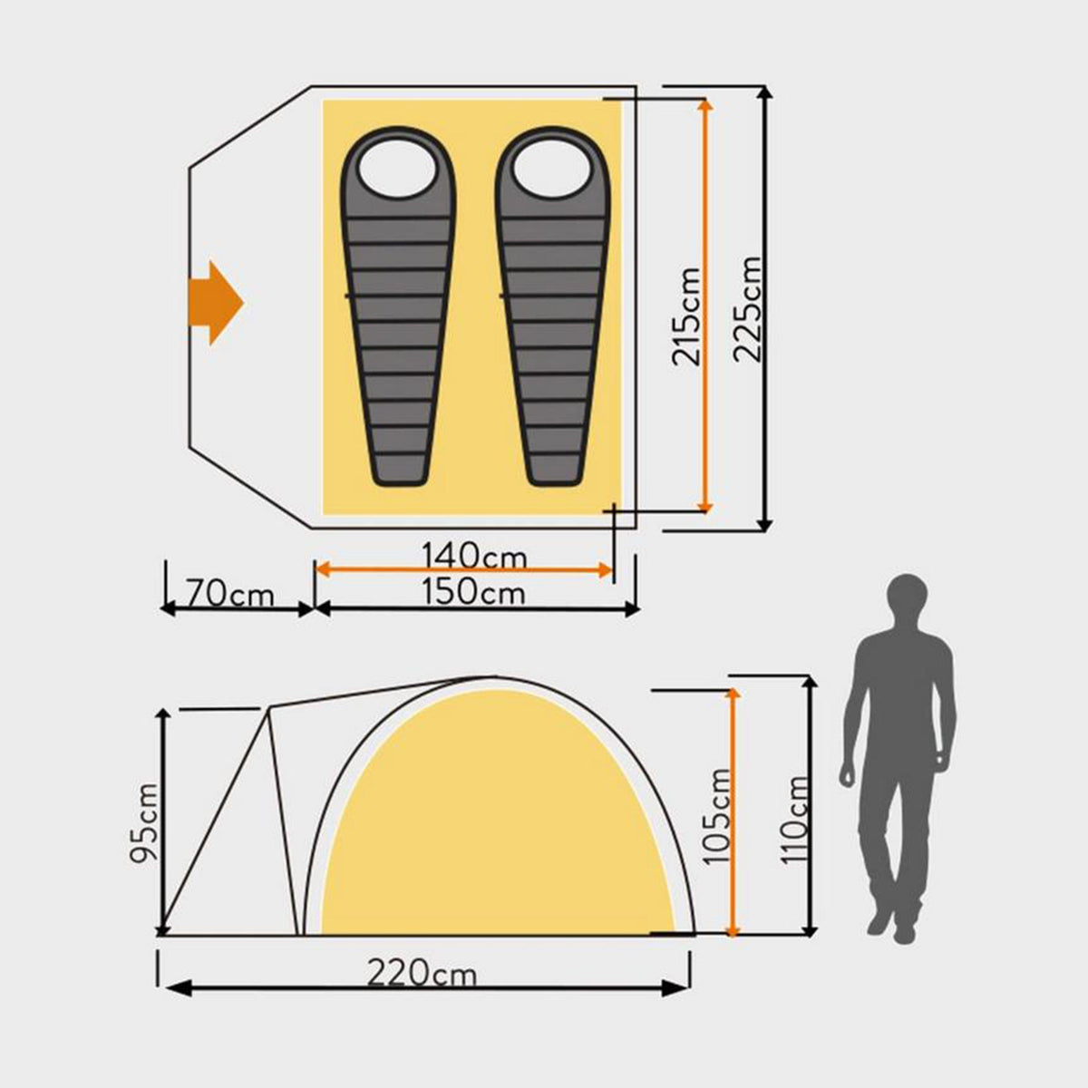Cairns 2 DLX Nightfall™ Tent