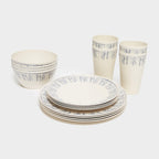 16 Piece Bamboo Tableware Set