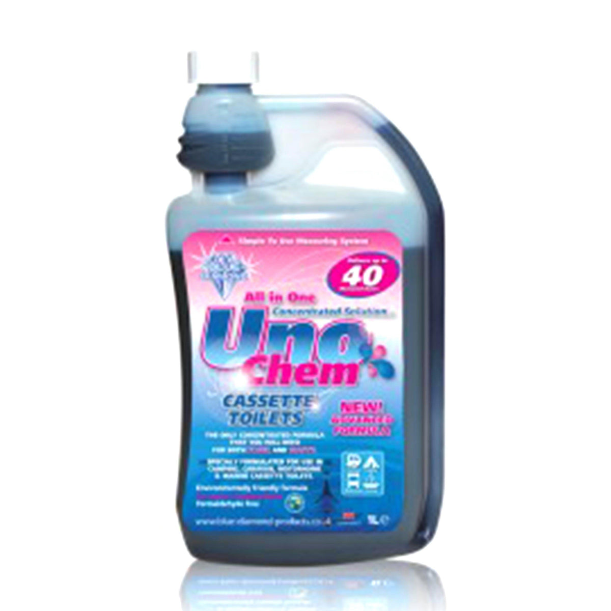 Blue Diamond 1L Uno Chem Dosage Bottle