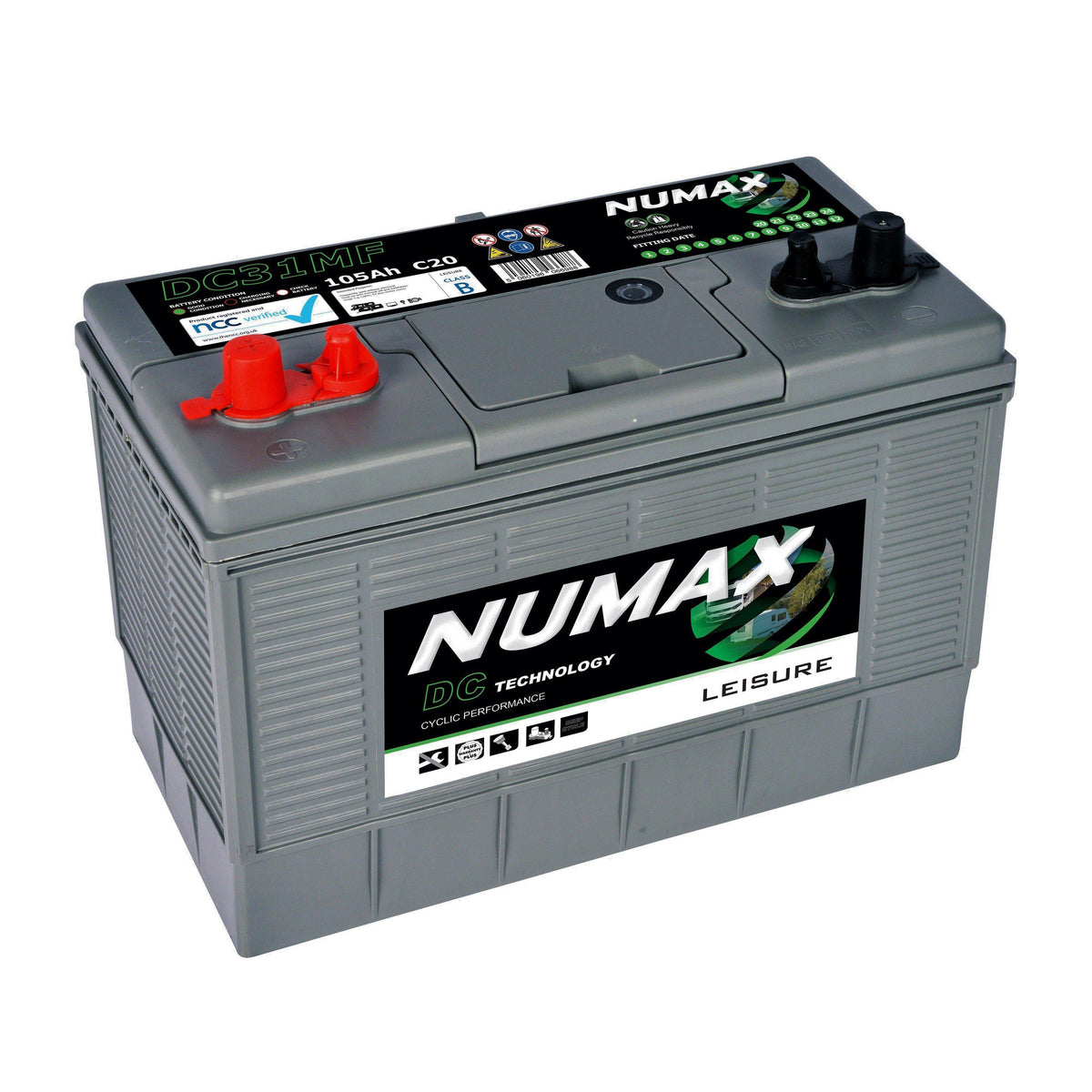 DC31MF 12V 105Ah Sealed Leisure Battery