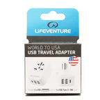 World to USA Adapter and USB