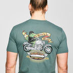 Mens' Motorcycle Frog Art T-shirt