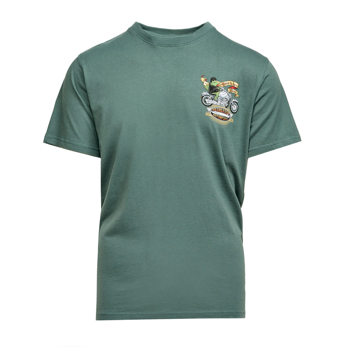 Mens' Motorcycle Frog Art T-shirt
