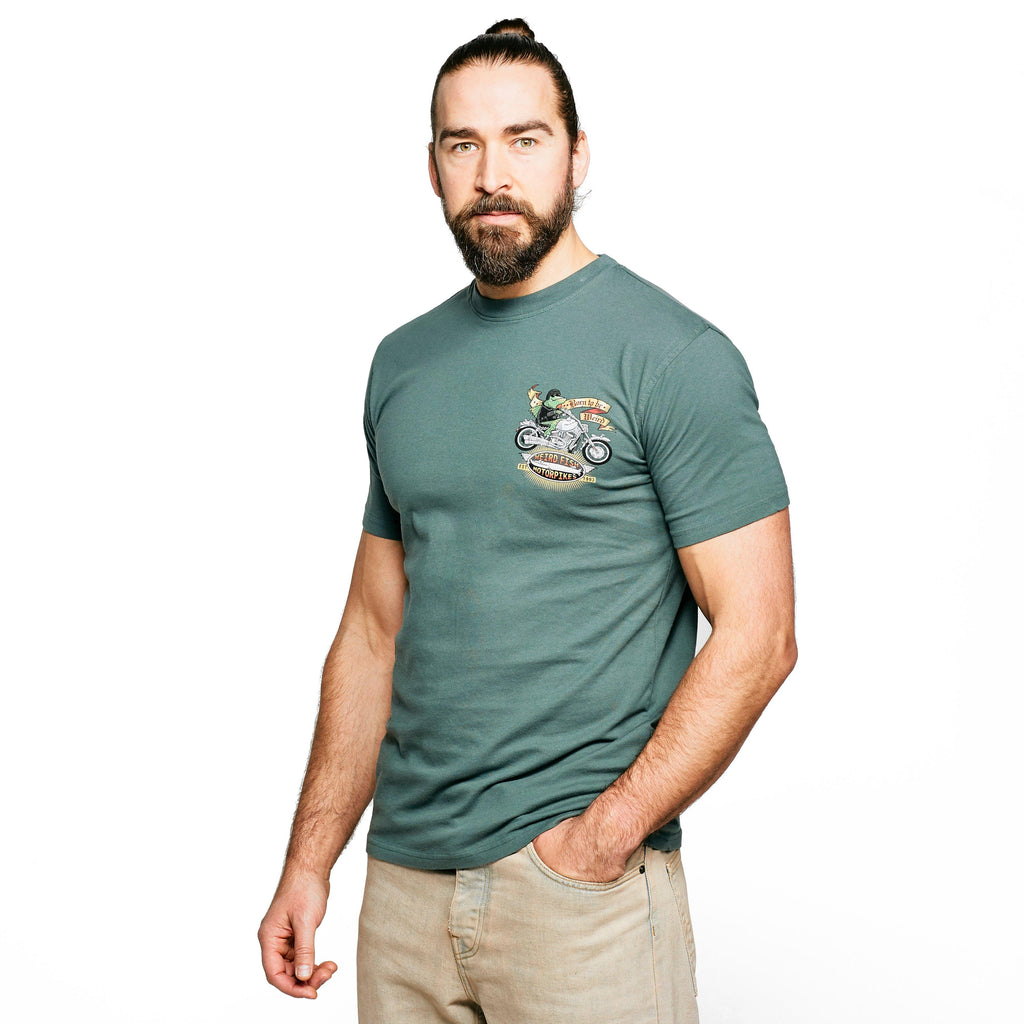 Mens' Motorcycle Frog Art T-shirt