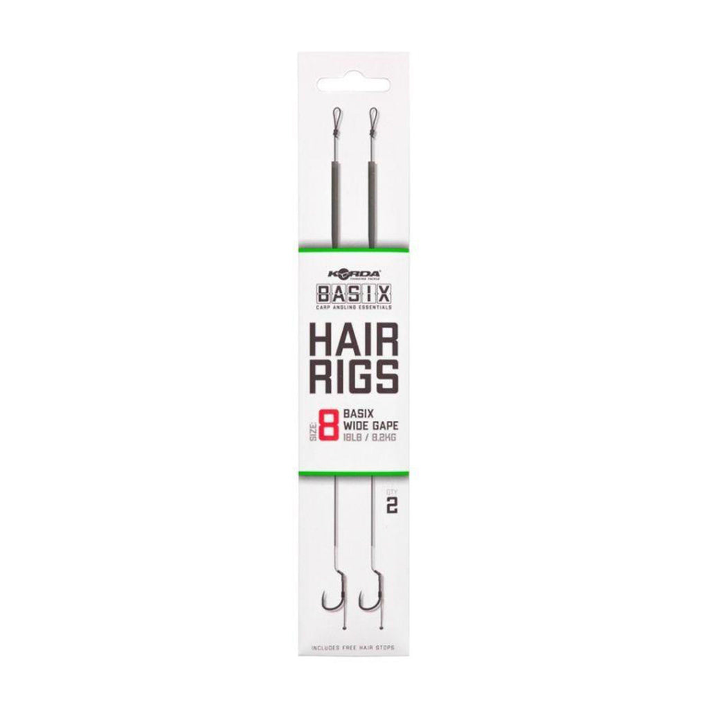 Basix Hair Rigs Wide Gape 8 Barbless 18lb