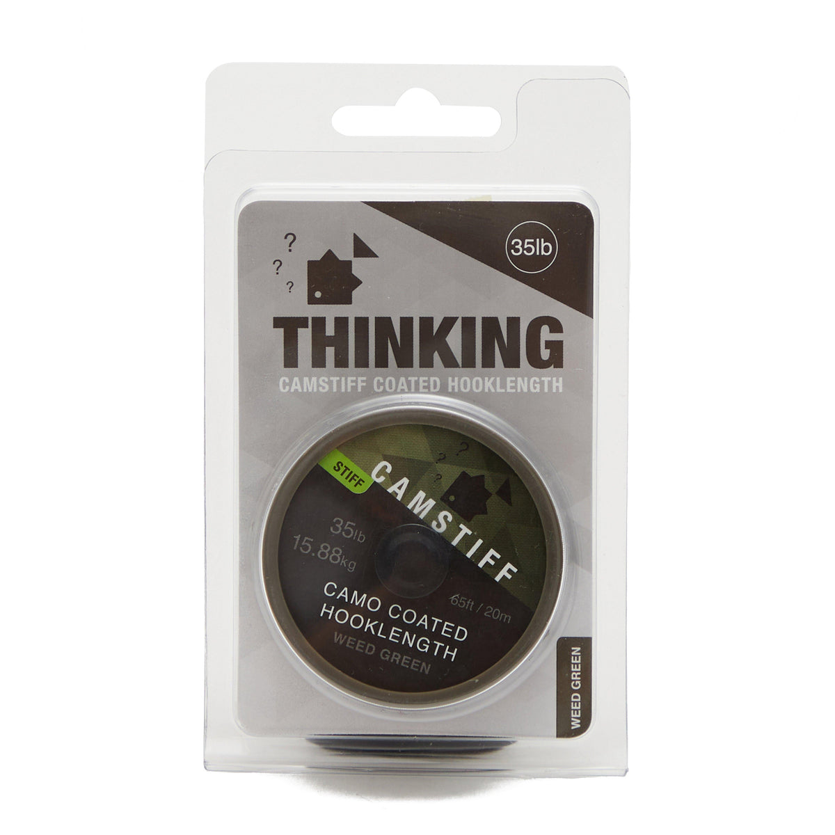 Camstiff Hooklength Camo Weed Green 35lb