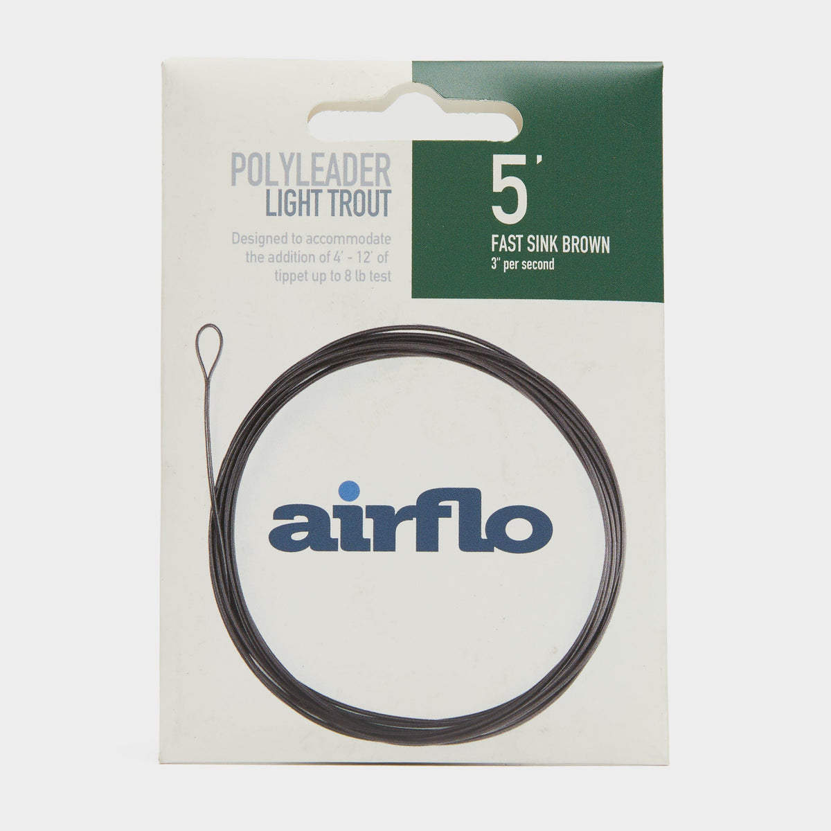 Polyleader 5' Light Trout Fast Sink Brown