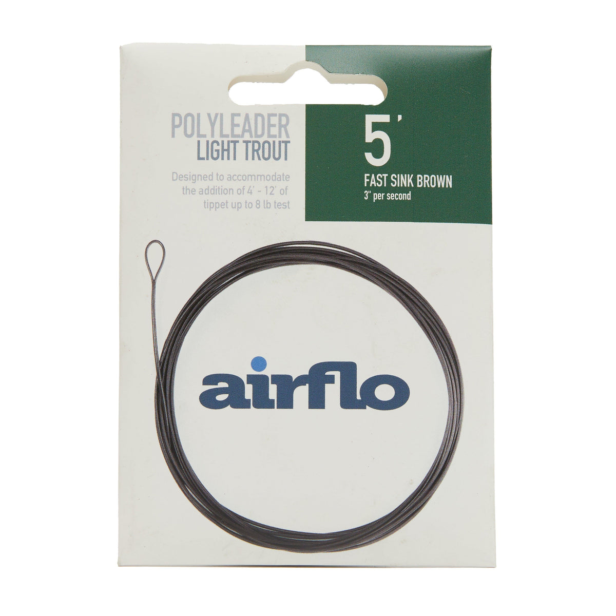Polyleader 5' Light Trout Fast Sink Brown