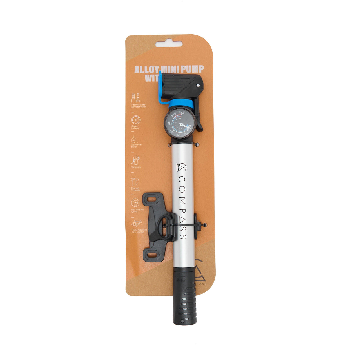 Airflow Alloy Mini Pump With Gauge