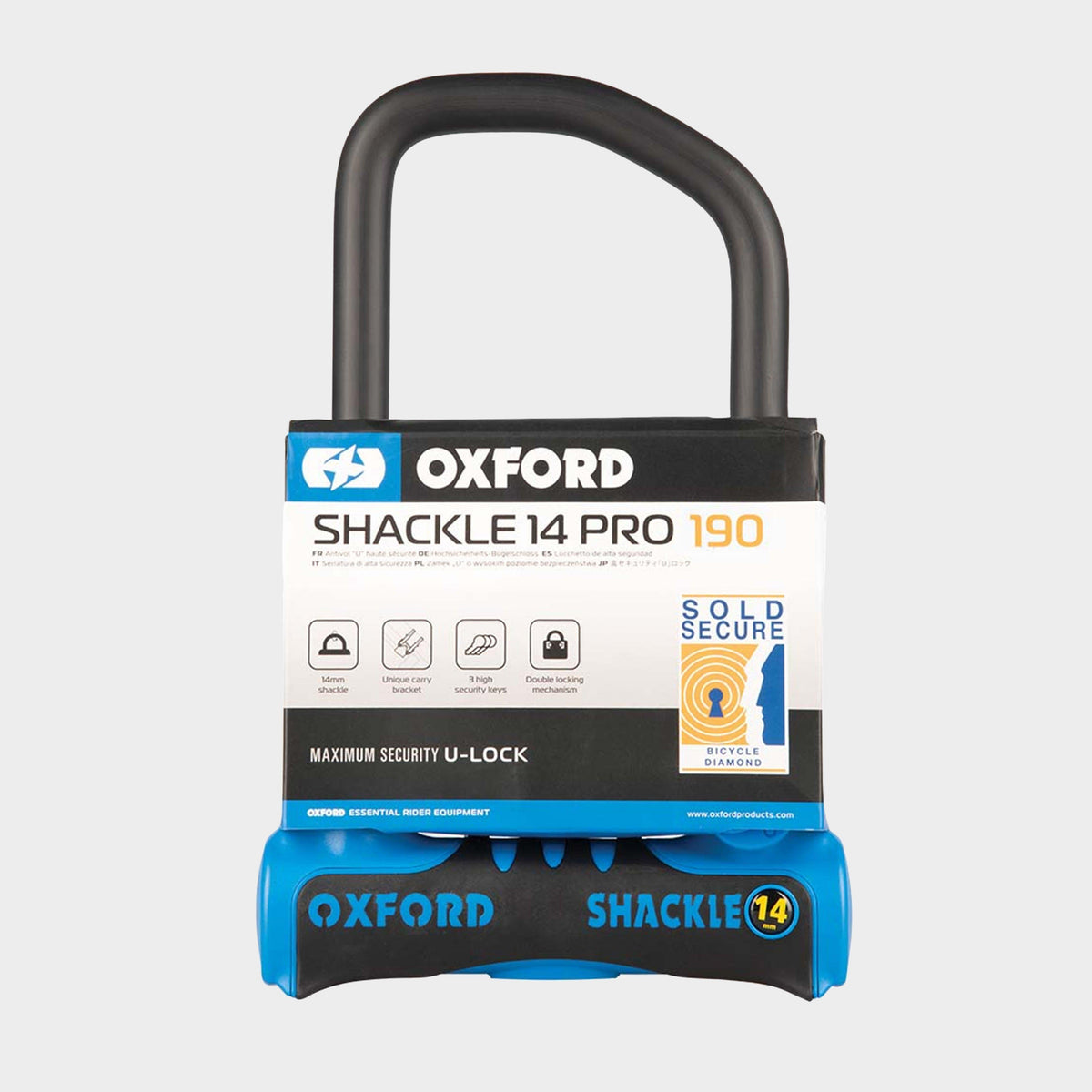 Shackle14 Pro U-Lock 260mm x 177mm Bike Lock