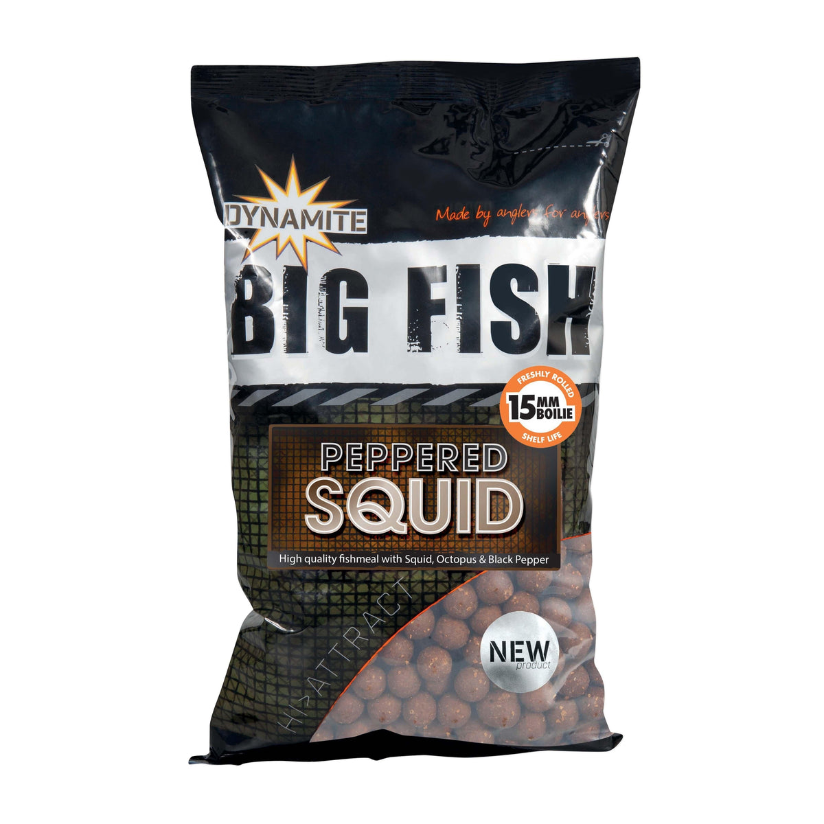 Peppered Squid Boilies 15mm 1kg