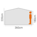 Instant Screen House 6 UV50 Plus Shelter Gazebo