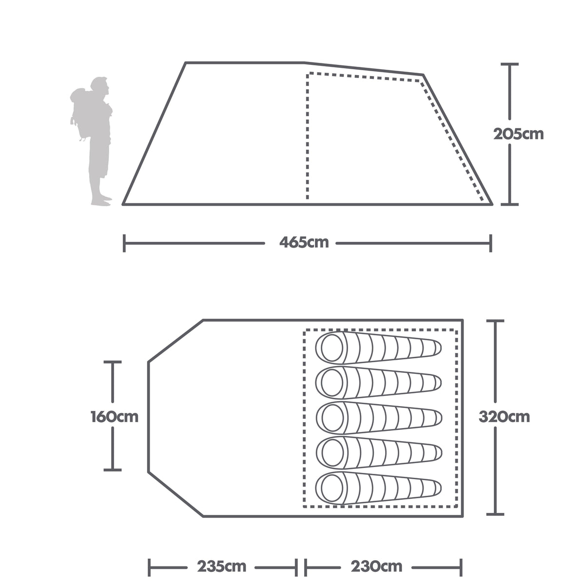 Refurbished Rydal 500 5 Person Tent