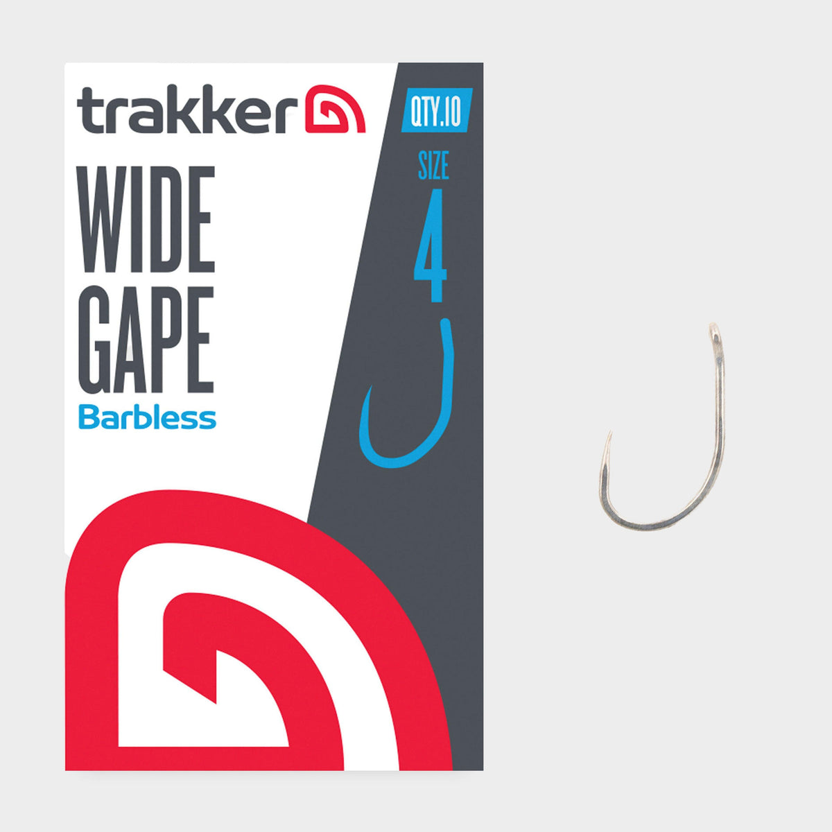Wide Gape Hooks Size 4 Barbless