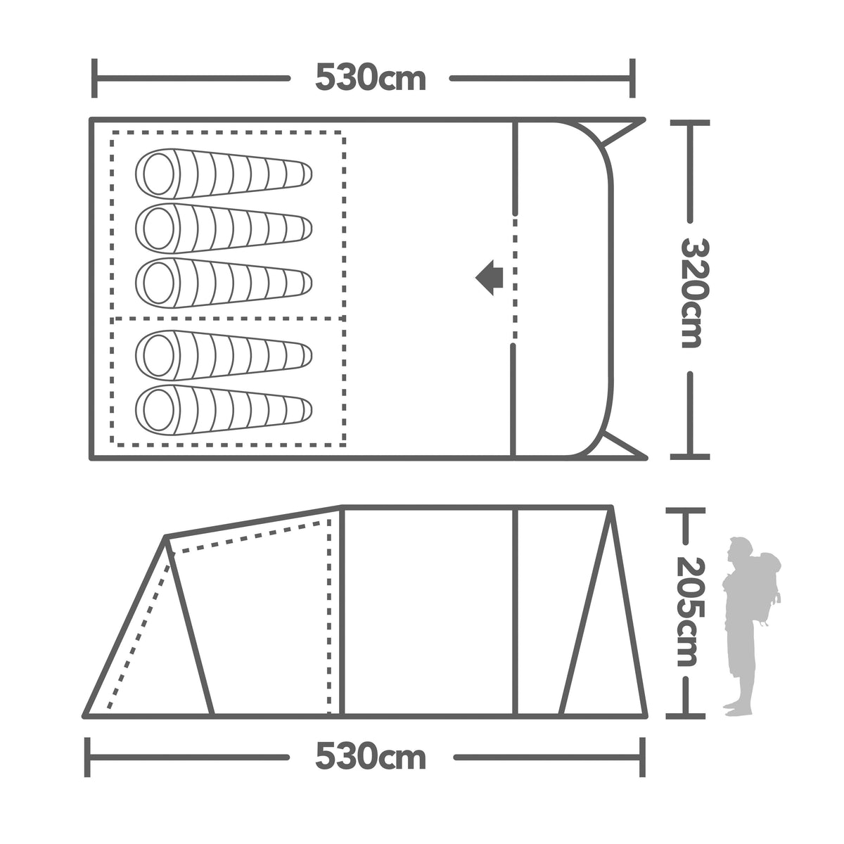 Idaho 5 Air Tent