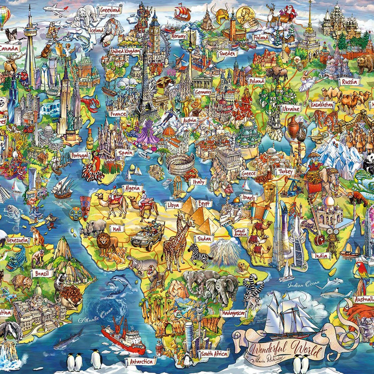 Wonderful World 1000 Piece Jigsaw Puzzle