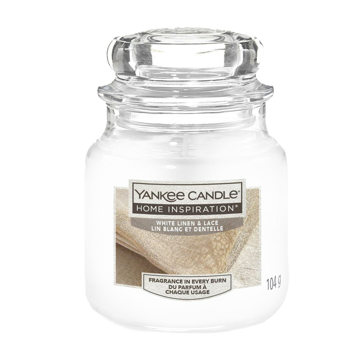 White Linen Small Jar