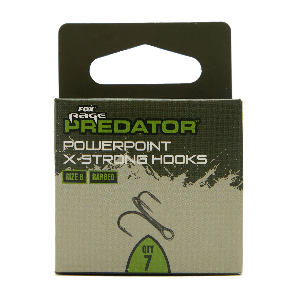 Predator X-Strong Barbed Treble Hooks 8 x 6