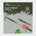 Predator Twin Treble Trace 52cm Size 4 Barbed