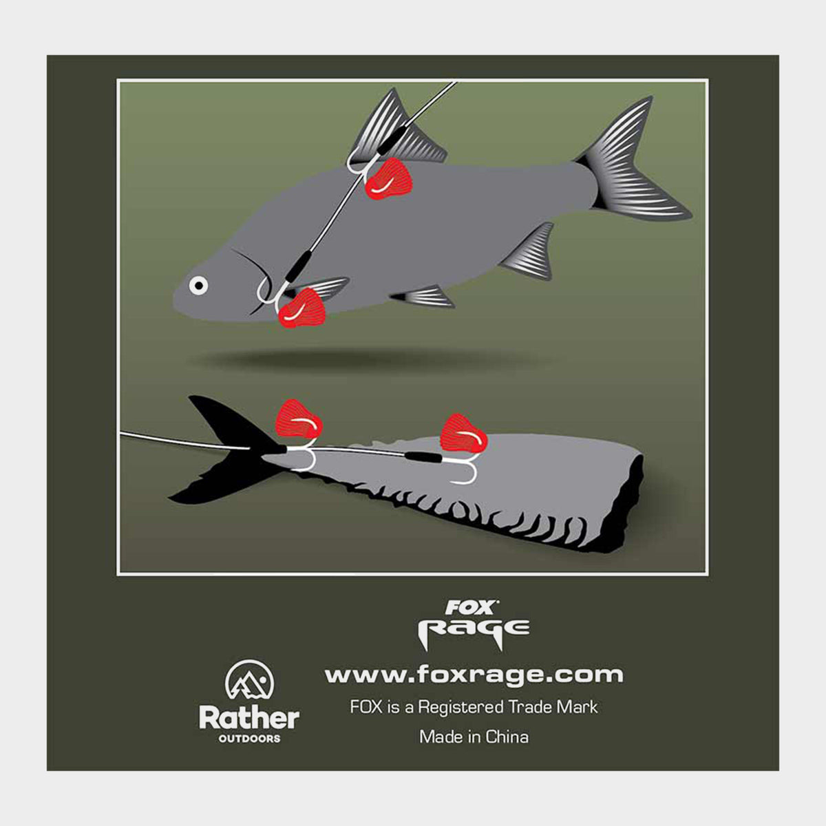 Predator Twin Treble Trace 52cm Size 4 Barbed