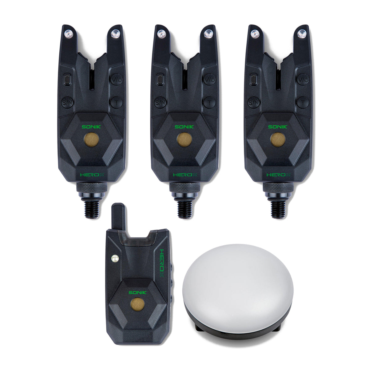 Hero-X 3+1 Bite Alarm Set + Bivvy Lamp