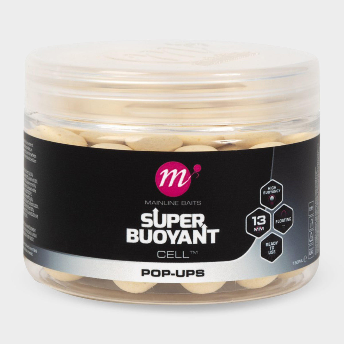 Super Buoyant Pop Ups Cell White 13mm