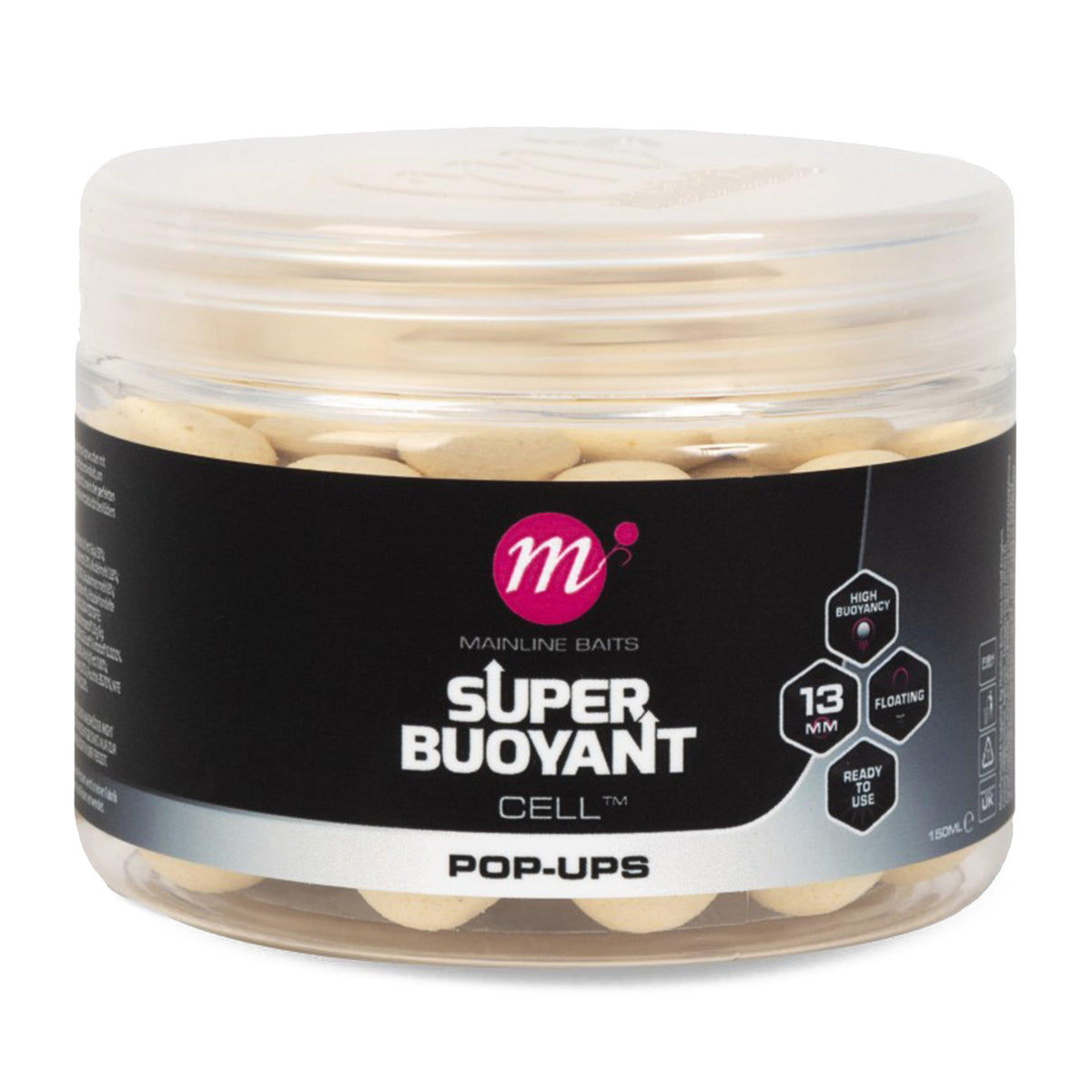 Super Buoyant Pop Ups Cell White 13mm