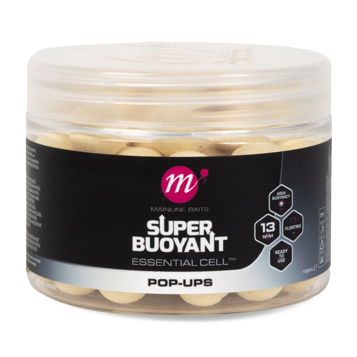 Super Buoyant Pop Ups Essential Cell White 13mm