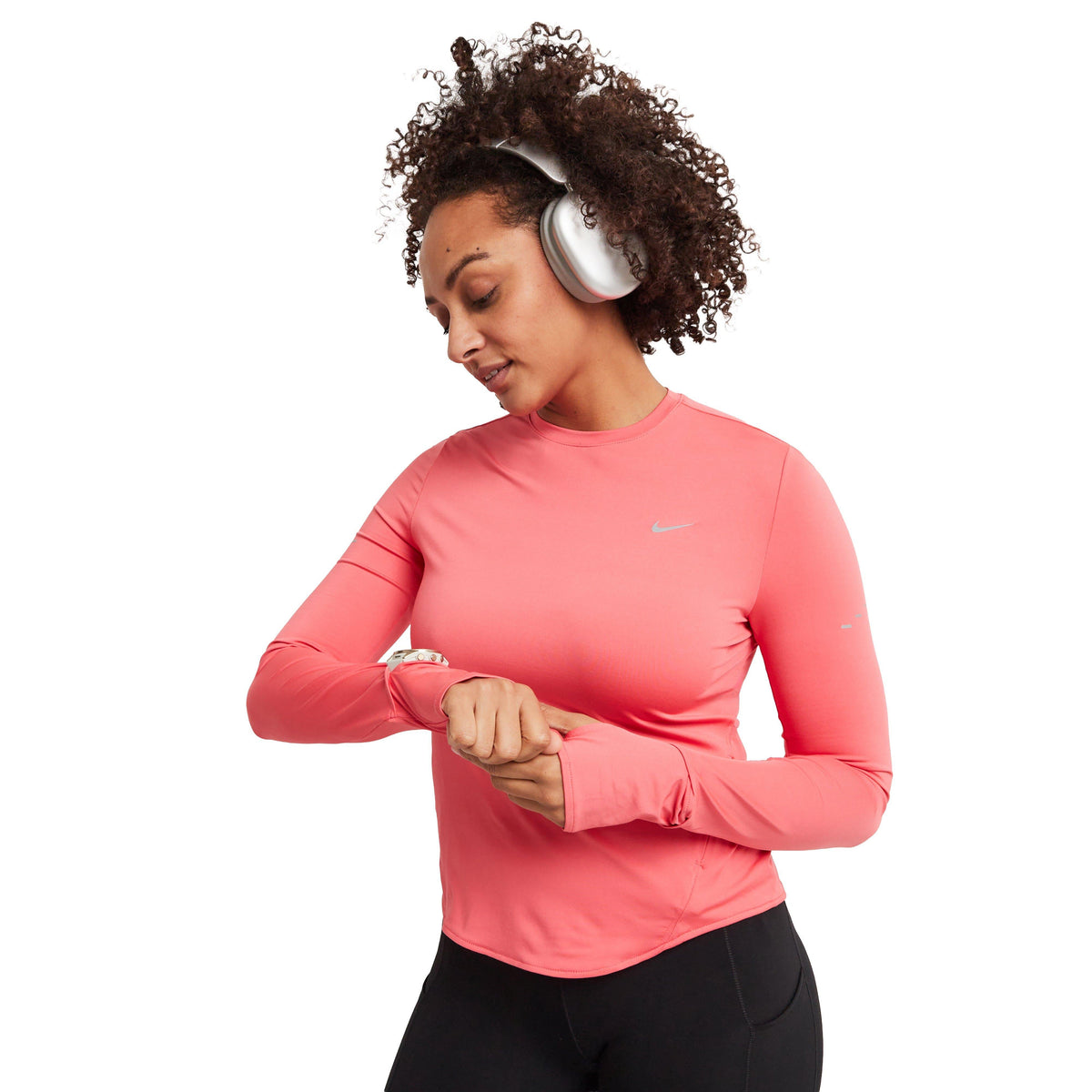 Women's Swift Dri-FIT UV Long-Sleeve Crew-Neck Running Top