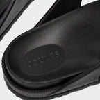 Women’s Soleil Black Buckle Flip Flop