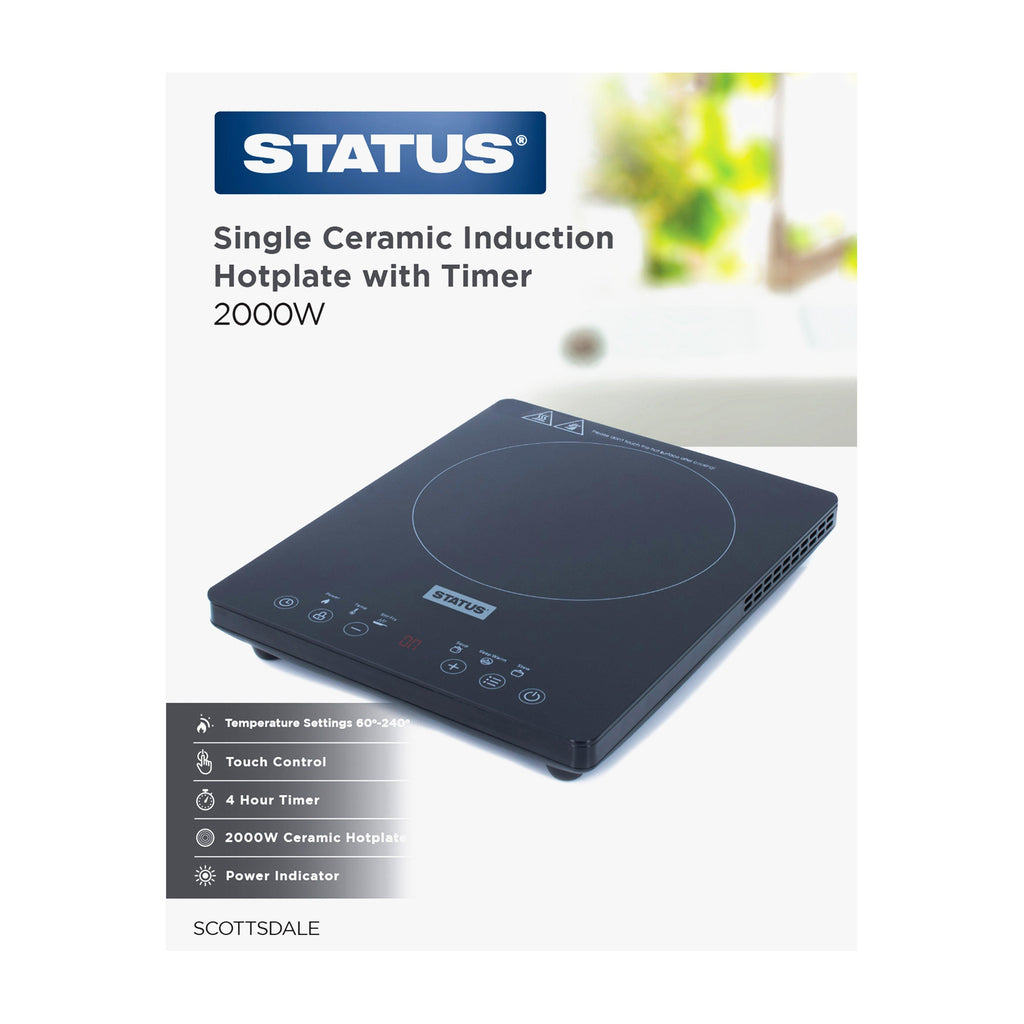 Single Ceramic Induction Hotplate with Timer 200W