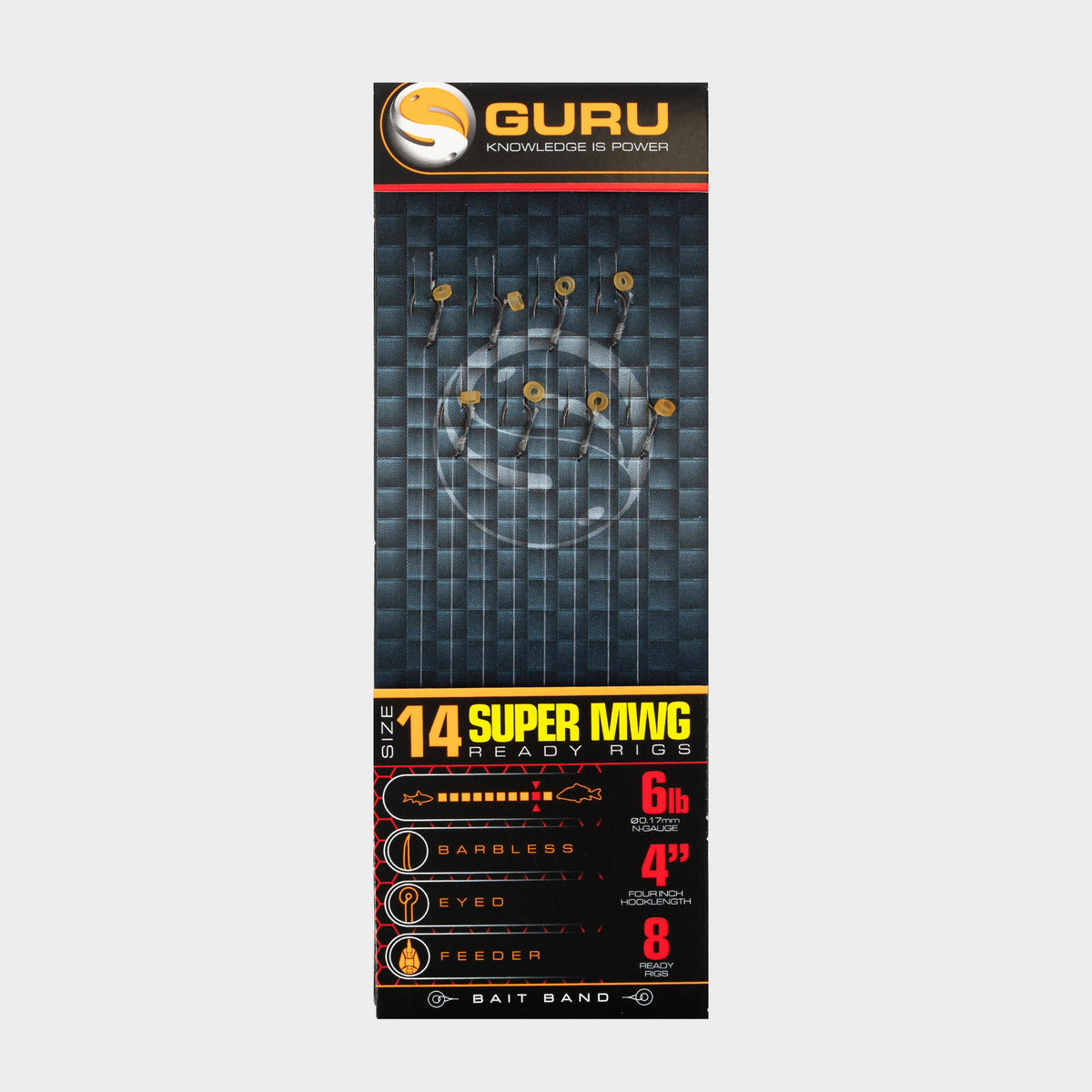 Super MWG Bait Band 4 Inch Hook Lengths