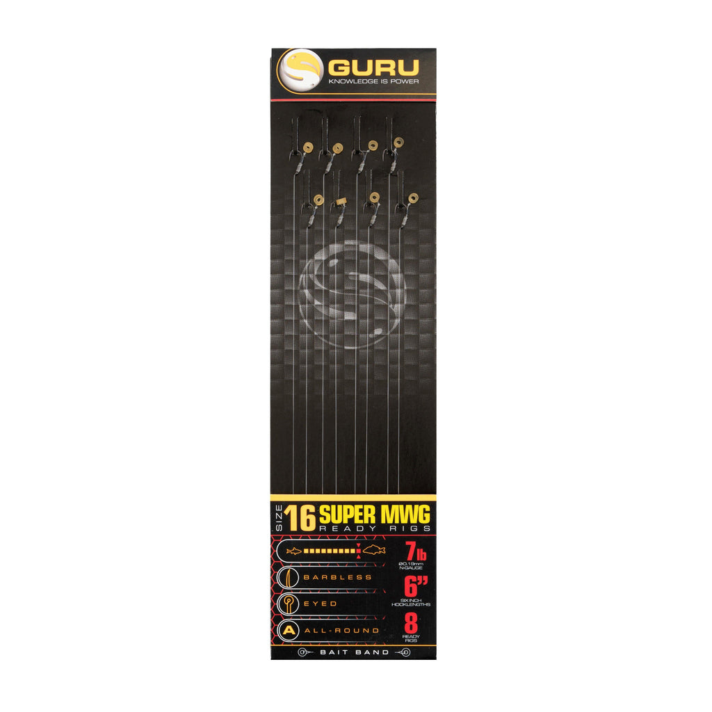 Super MWG Bait Band Ready 6 Inch Size 16 Hook Lengths