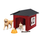 Dog Kennel with Golden Retriever