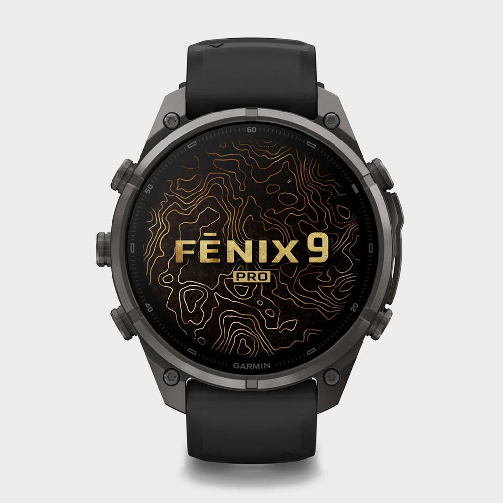 fenix® 9 Pro 47mm Carbon Grey DLC Titanium with Black/Pebble Grey Silicone Band