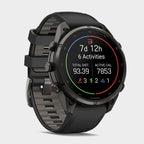 fenix® 9 Pro 47mm Carbon Grey DLC Titanium with Black/Pebble Grey Silicone Band