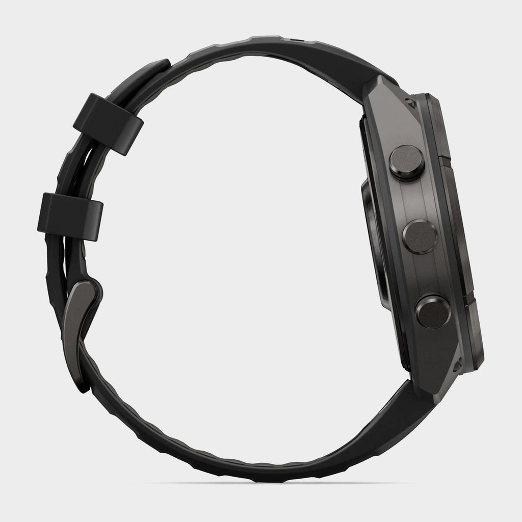 fenix® 9 Pro 47mm Carbon Grey DLC Titanium with Black/Pebble Grey Silicone Band