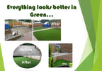 Cannons Artificial Grass Rubber Garden Tiles 1m x 1m x 40mm