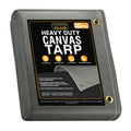 Gray Waterproof Canvas Tarps 12' x 16'
