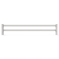 GreatBackyards Vinyl Fence 3'Height x 16' Wide / White 2 Rail 3ft x 16ft DRR2